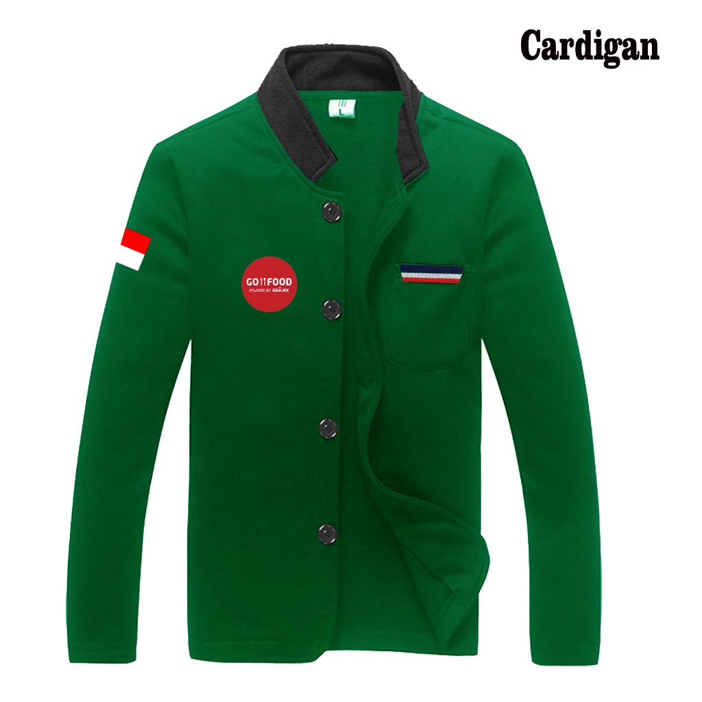 Promo Jaket Cardigan Gojek Baru Jaket Motor Pria Ojol Gojek Online Cardigan Grab Jaket Gojek Go jek 