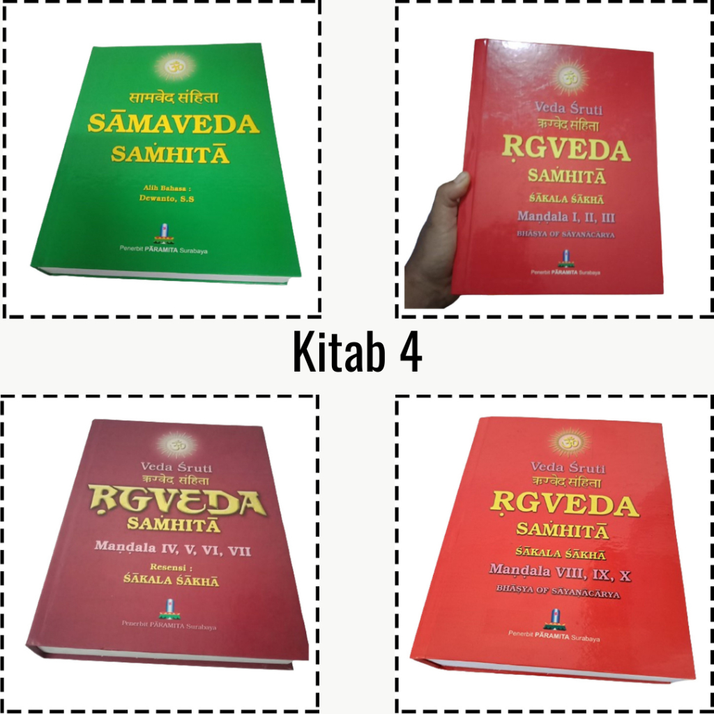 Buku Kitab 4 Sama Veda Reg Weda Samhita Mandala 1 Sampai 10 Agama Hindu