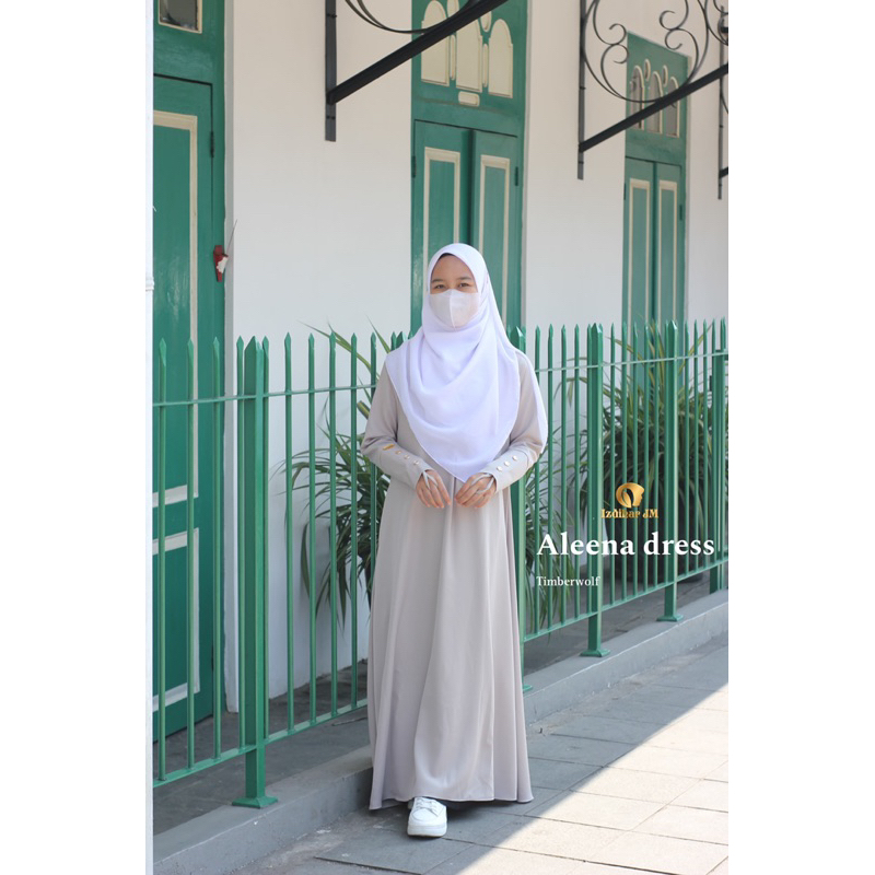 Aleena Dress || Izdihar.jm || Gamis Polos || Gamis Kekinian