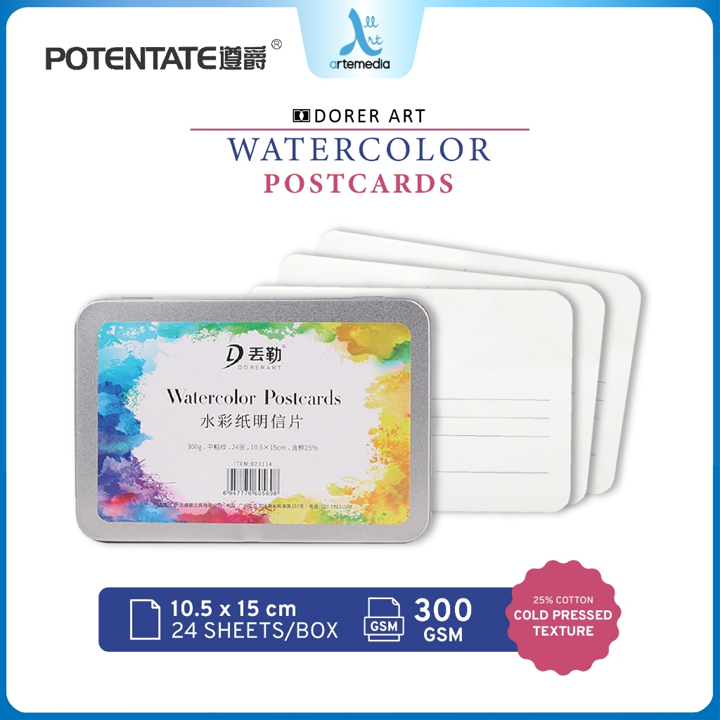 

Potentate Dorer Art Watercolor Paper Postcard Metal Box