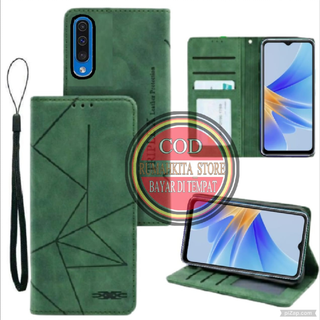 CASE HP SAMSUNG A50 / A30S / A50S MOTIF MAXNET CASE KULIT - CASING DOMPET-FLIP LEATHER-SARUNG HP
