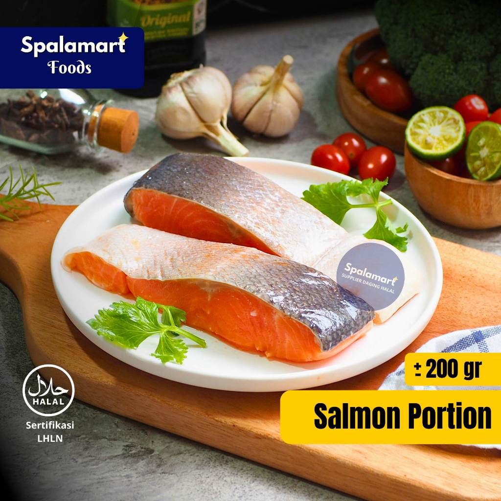 

Salmon Portion Norwegia - ikan salmon fillet +- 200gr