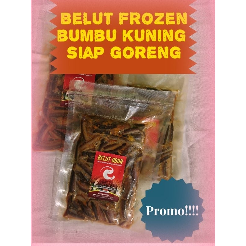 

BELUT OBOR frozen food, belut bumbu kuning siap goreng, belut, belut bumbu
