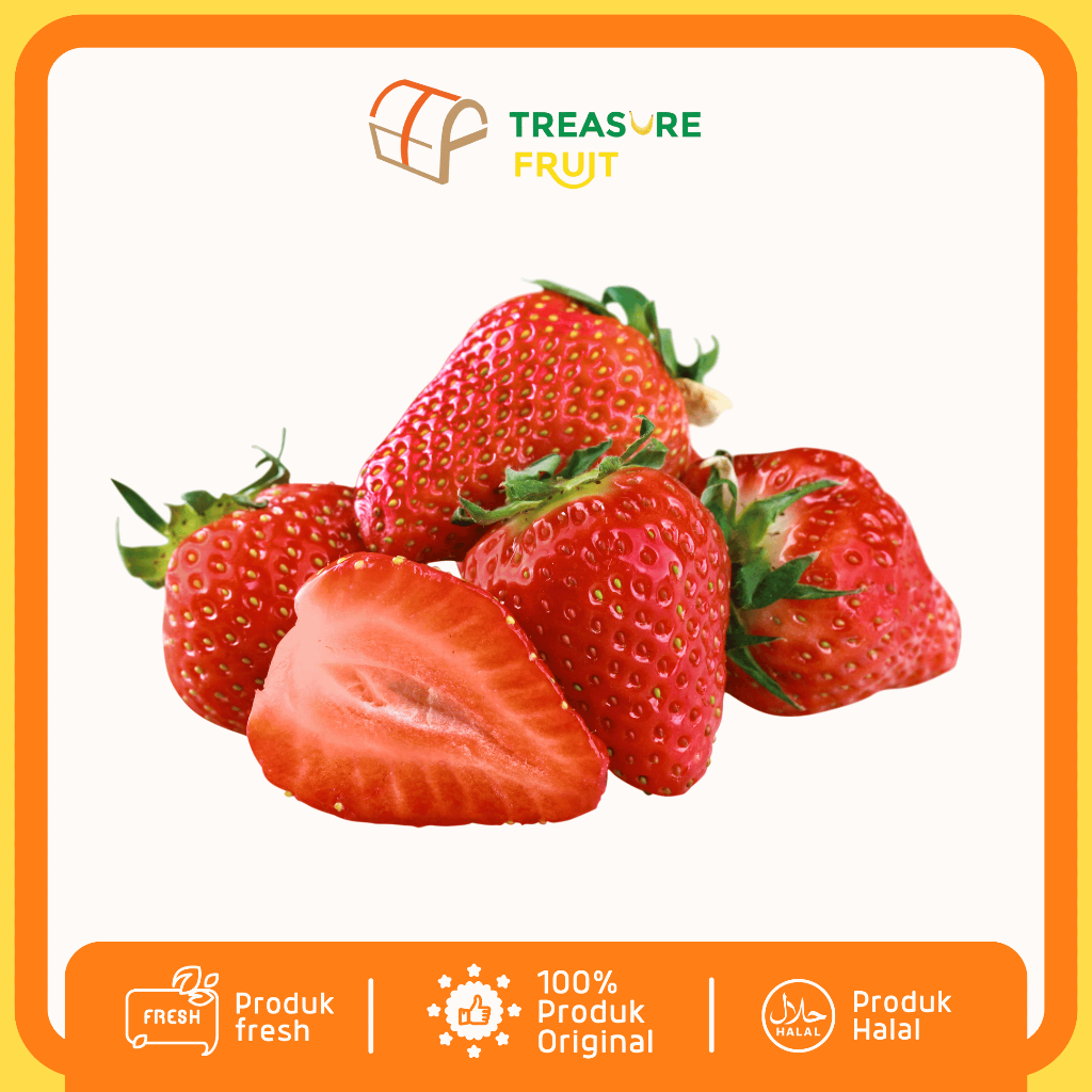 

STRAWBERRY fresh 250 Gr I Treasure Fruit - Buah Premium dan Segar