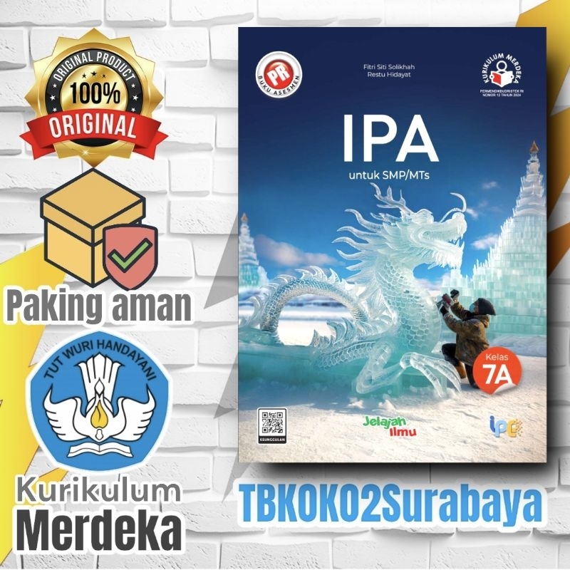 BUKU PR INTERAKTIF IPA SMP KELAS 7 SEMESTER 1 LKS INTAN PARIWARA KURIKULUM MERDEKA 2024