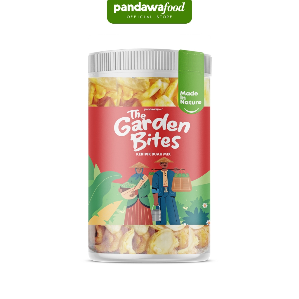 

Pandawa The Garden Bites / Keripik Buah Mix 200gr / Keripik Apel Nangka Nanas Pisang Salak Mangga