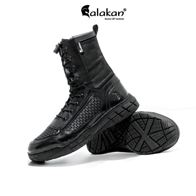 sepatu PDL Boots tactical model libra kulit terbaru sepatu PDL TNI polisi security satpam dinas lapa