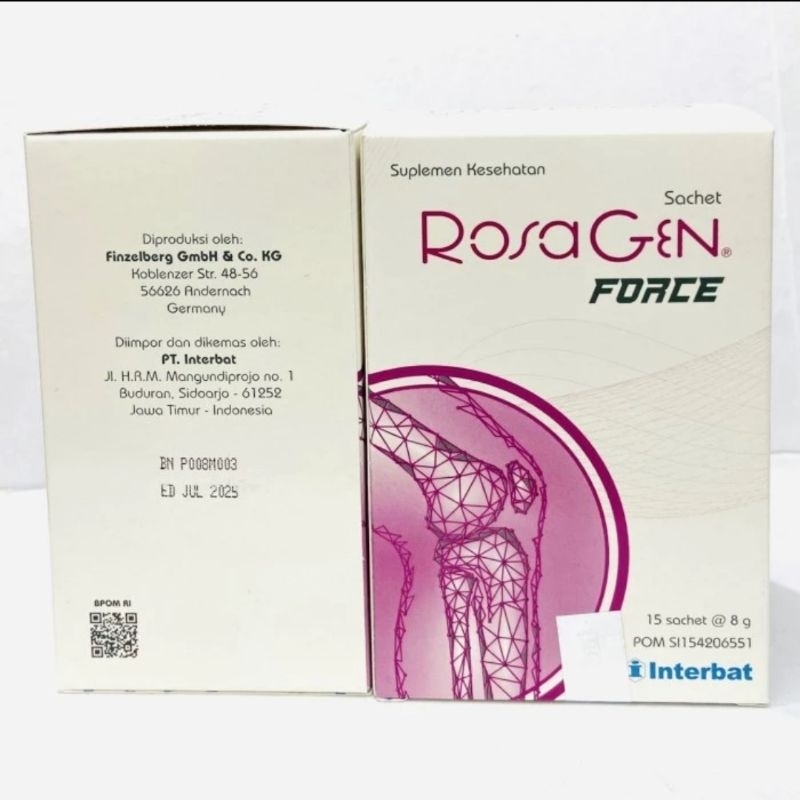 ROSAGEN FORCE - ROSAGEN 15 SACHET ORIGINAL ROSAGEN ASLI ROSAGEN ATASI PERSENDIAN TULANG KEROPOS