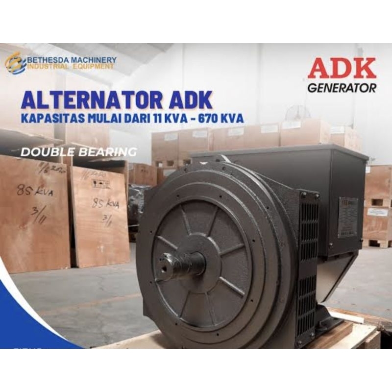 GENERATOR DINAMO GENSET 22.5KVA ADK DOUBLE BEARING/SINGLE BEARING