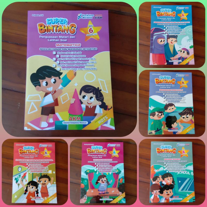 SUPER BINTANG LKS LATIHAN SOAL SD KELAS 6 SEMESTER 1 & 2 KURIKULUM MERDEKA