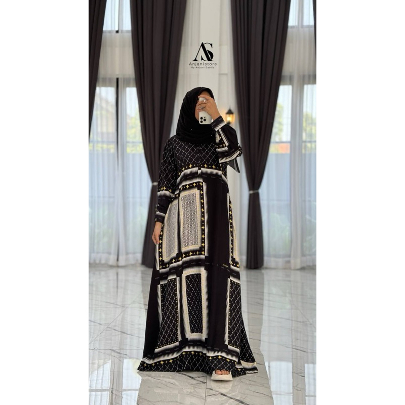 kaftan anjani store/ kaftan hitam anjani/ anjani best seller