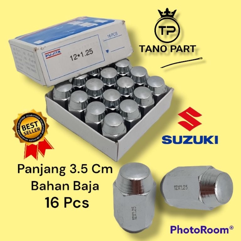 Banyak Dipakai Mur Roda Racing Baut Lugnut Mobil Suzuki Carry Apv Baleno Bahan Baja Berkualitas Isi 