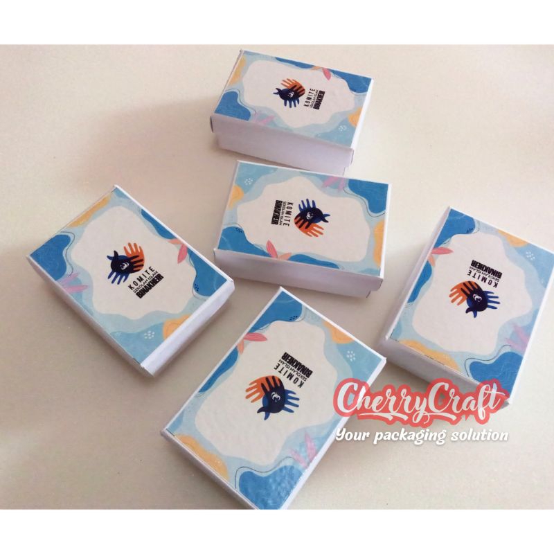 

(PAKET 12PCS) Box Sovenir kenang kenangan 10x6x4 cm full cover cetak logo