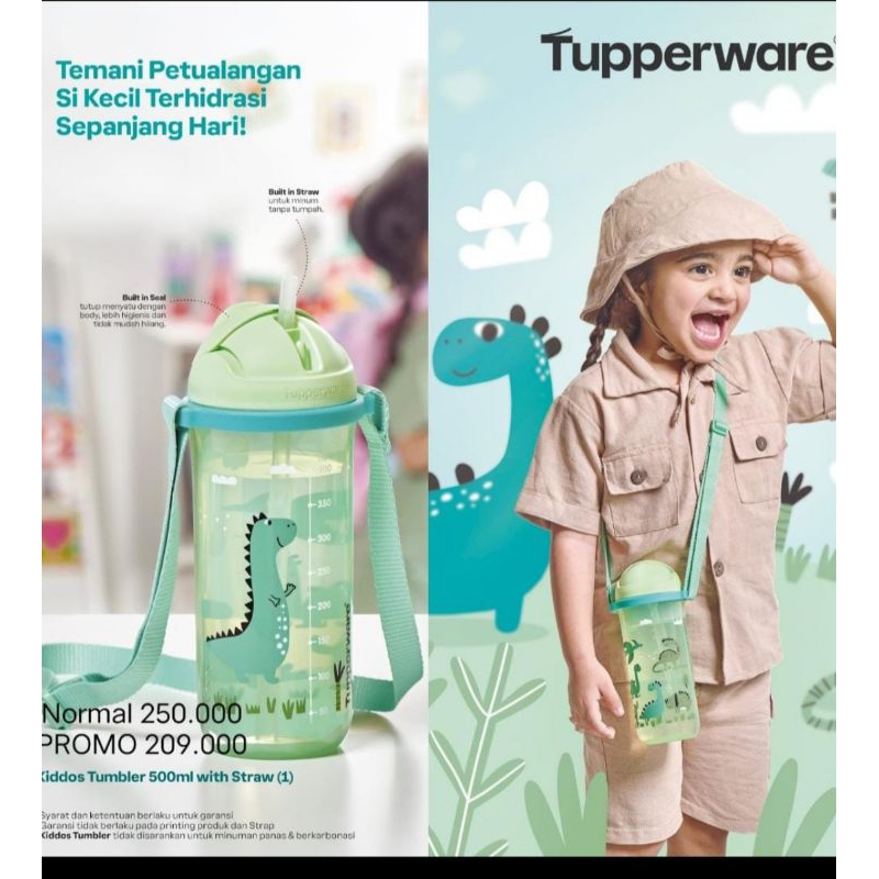 kiddos tumbler with straw tupperware