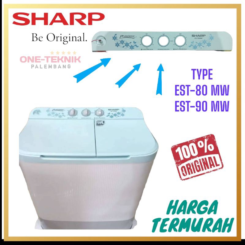 COVER KEPALA TIMER MESIN CUCI SHARP 2 TABUNG ORIGINAL | EST90MW