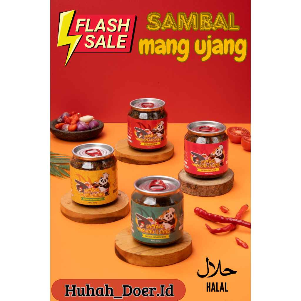 

Sambel Pedas Paket Hemat Varian Cumi,Ayam,Bandeng,Teri 200gram