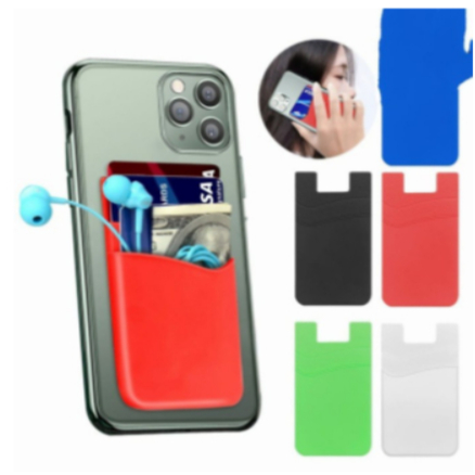 ( CLS ) Silicon Card Holder / Dompet Kartu Stand Hp Tempat Kartu Multifungsi Phone sticky card holde