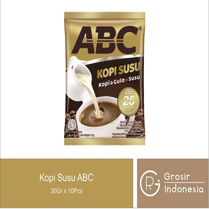 

Kopi Susu ABC 1 Renceng (Isi 10)