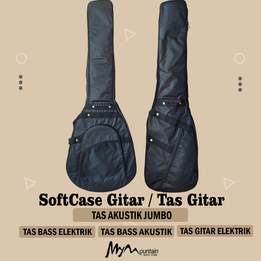 Tas Gitar Akustik Jumbo/Tas Gitar Elektrik/Tas Bass elektrik/Tas Bass Akustik