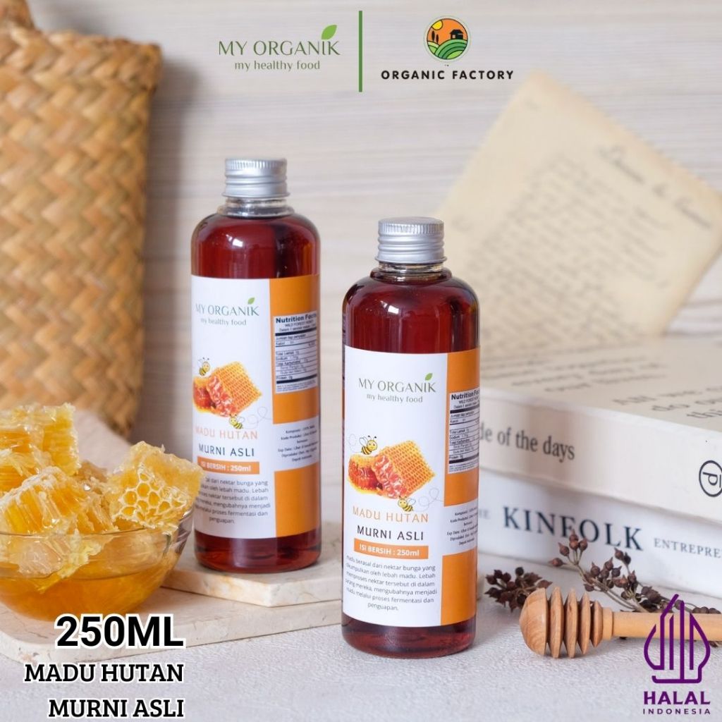 

My Organik Paket 2 in 1 Madu Hutan Kalimantan KLM 100% Asli Original 250ml
