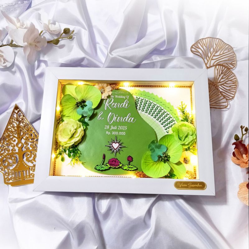 Bingkai Mahar Pernikahan Tetes Air / Mahar Pernikahan PSHT / Mahar Pernikahan Estetik