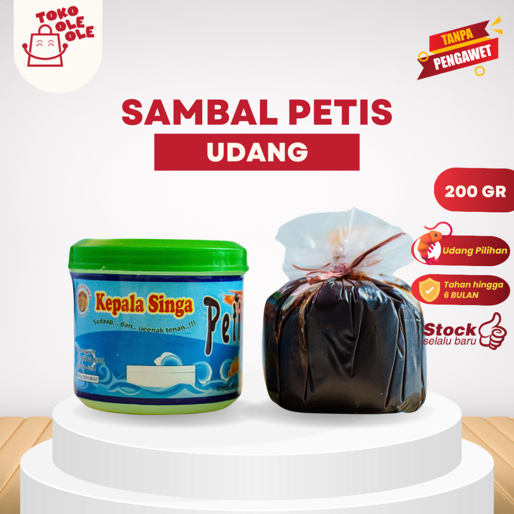 

Petis Udang Sambal Petis Madura Asli Cap Kepala Singa