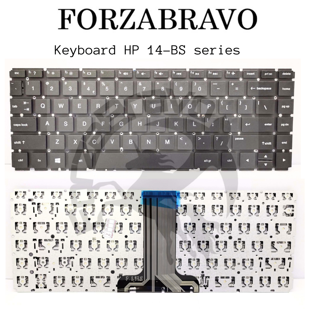 Original Keyboard Laptop HP 14-BW Series 14-BW001AU 14-BW017AU 14-BW082AU Black (NEW BERGARANSI)