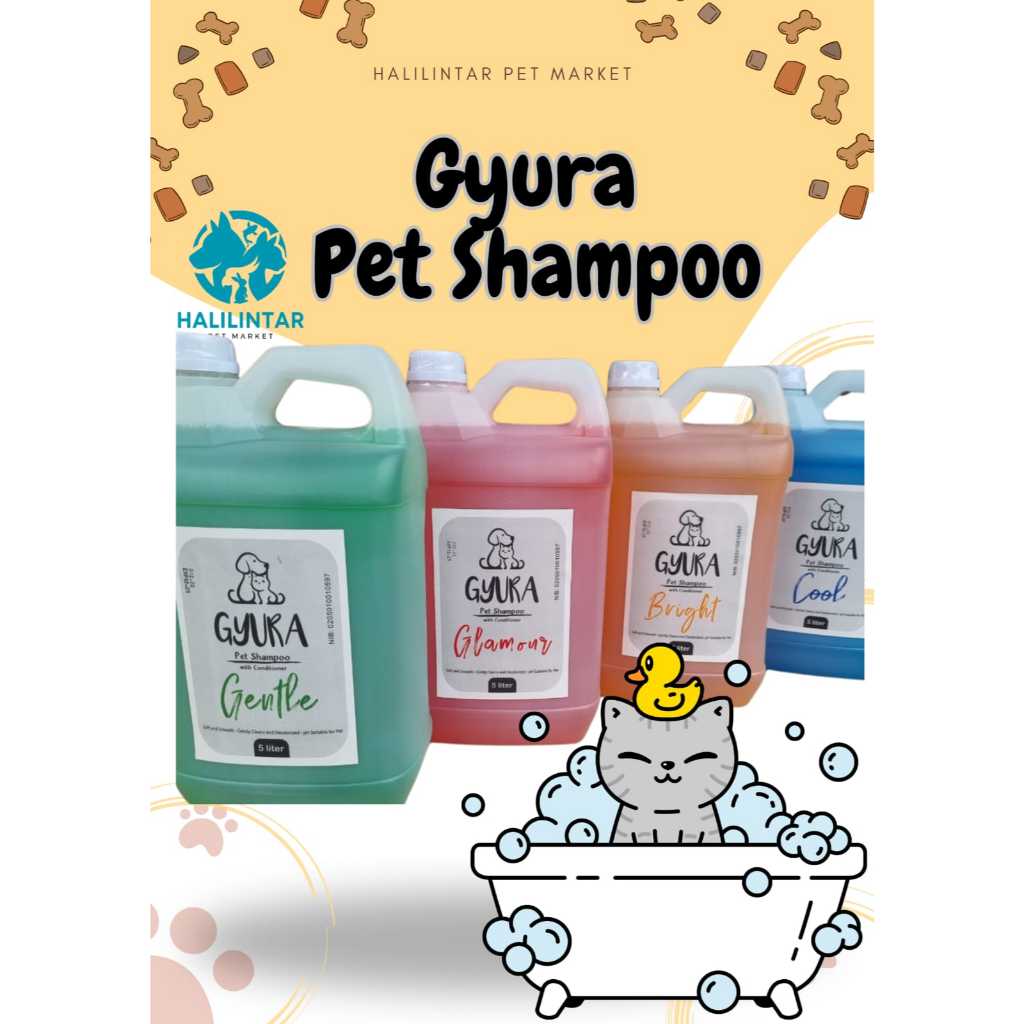Gyura Pet Shampoo 5L - Shampoo Kucing 5L