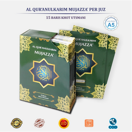 AL QURAN PER JUZ MUJAZZA A5 UTSMANI
