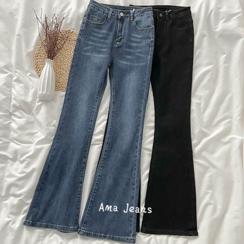 HIGHWAIST CELANA JEANS CUTBRAY KOREAN STYLE/ OOTD KEKINIAN/CELANA JEANS