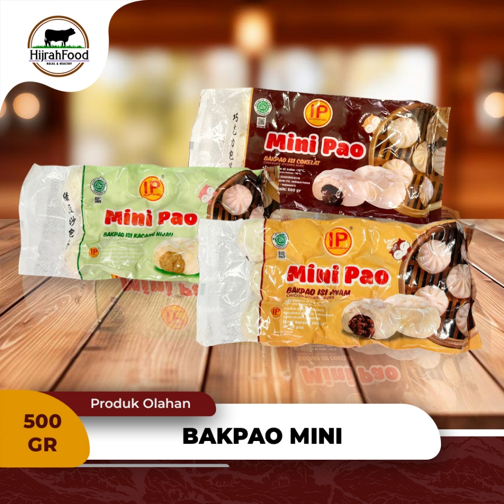 

IndoPertama Mini Pao 500 gr Frozen Bakpao Mini Isi