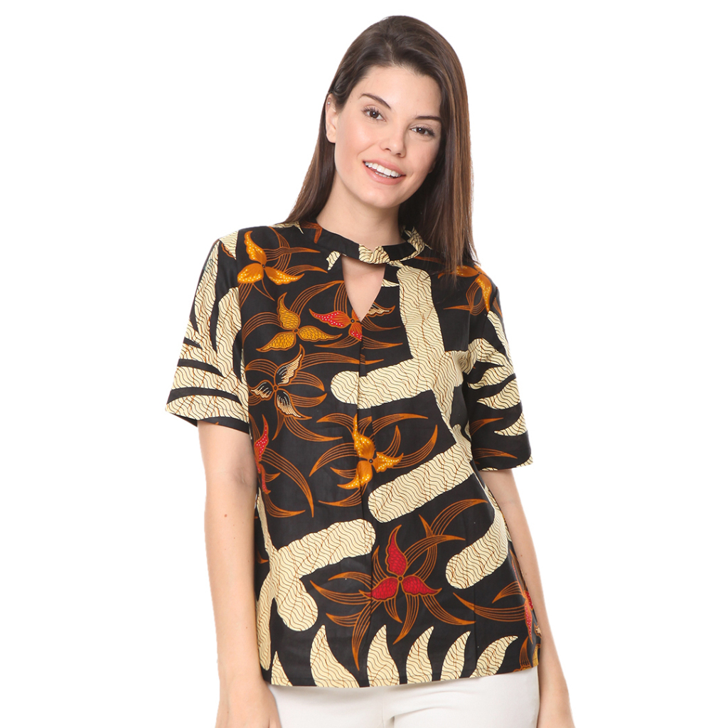 Agrapana Original Dahayu Tunik Blouse Atasan Baju Batik Wanita Couple Cewek Lengan Panjang Modern Pe