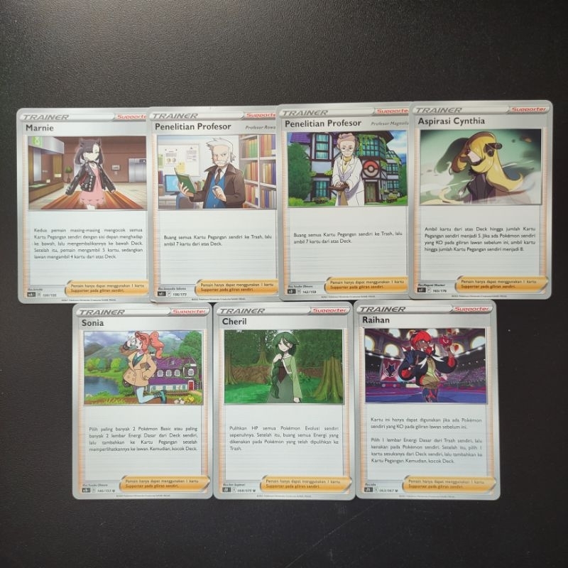 Kartu Pokemon TCG Indonesia Tipe Supporter