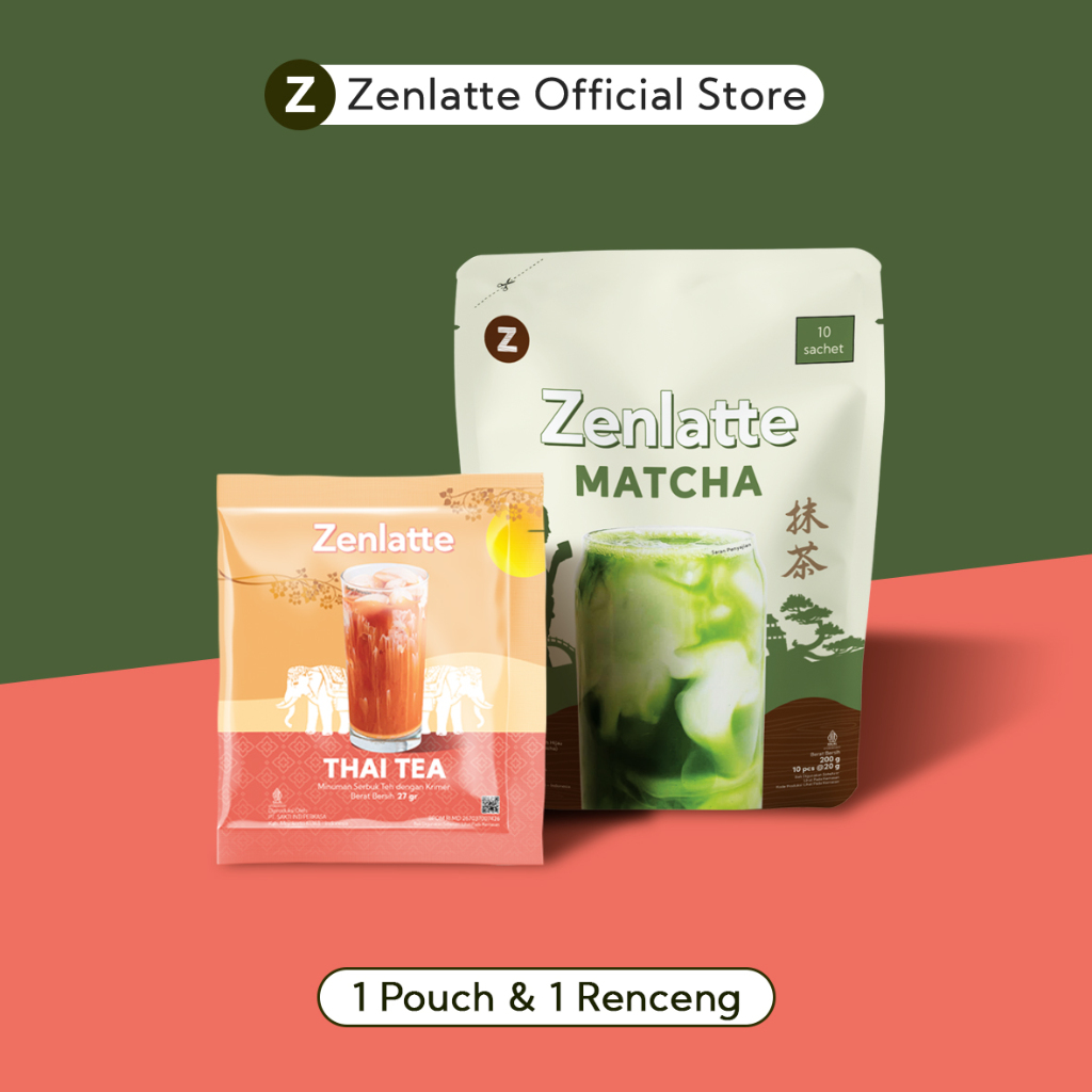 

Bundling - Zenlatte Matcha Pouch & Thai Tea Renceng