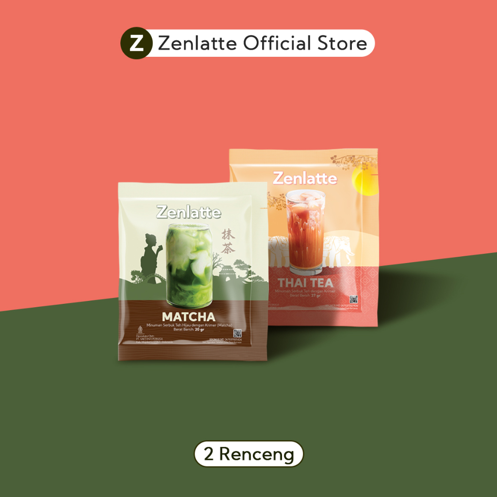 

Bundling - Zenlatte Thai Tea Renceng & Matcha Renceng