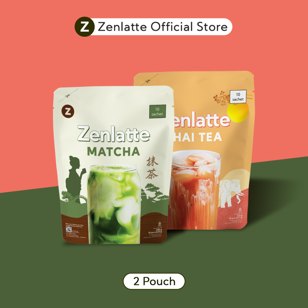 

Bundling - Zenlatte Matcha Pouch & Thai Tea Pouch