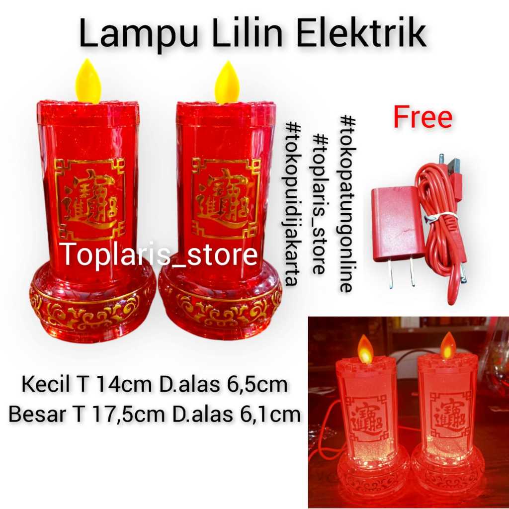 Lampu Lilin Elektrik Sembahyang LED