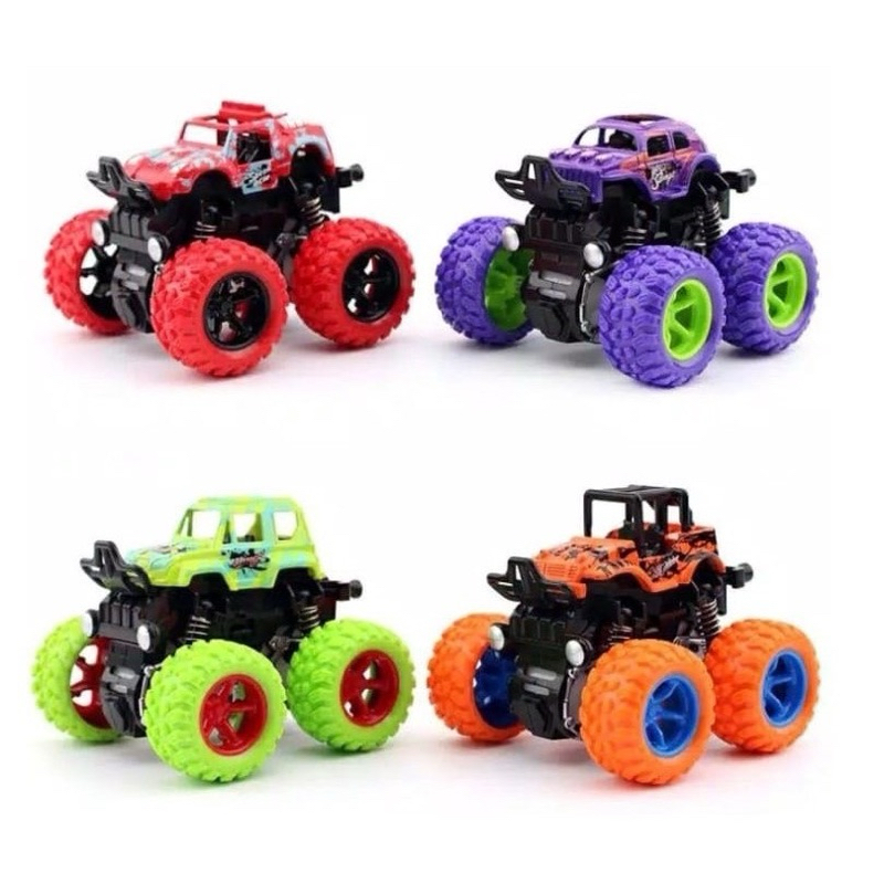 lucky Toys - Mainan Anak Mobil Monster Jeep Jam Spin Zap Jip Jeep Off Road 4x4 Drive BIG FOOT 360 DE