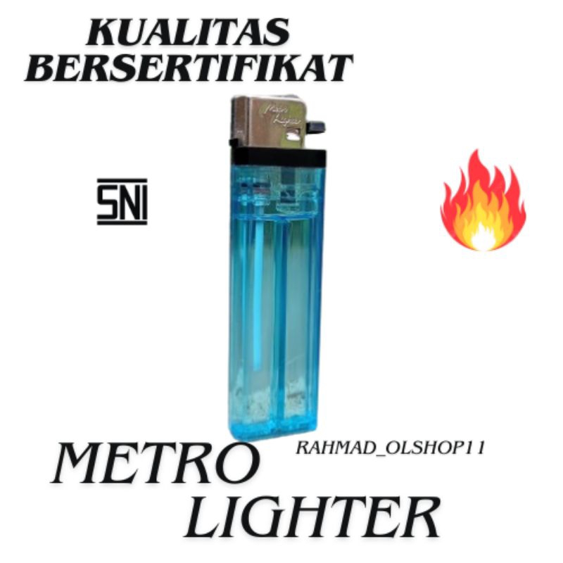 Mancis Roda Petak Metro Lighter model F-1301