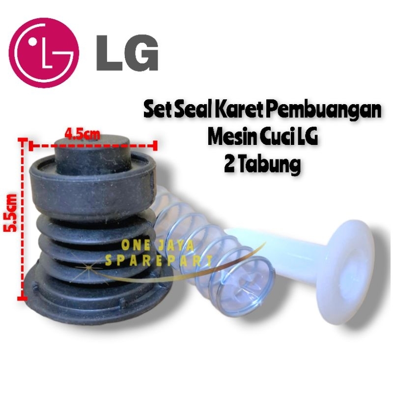 LG WP-905R | Set Seal Karet Pembuangan Mesin Cuci LG WP 905R 2 Tabung