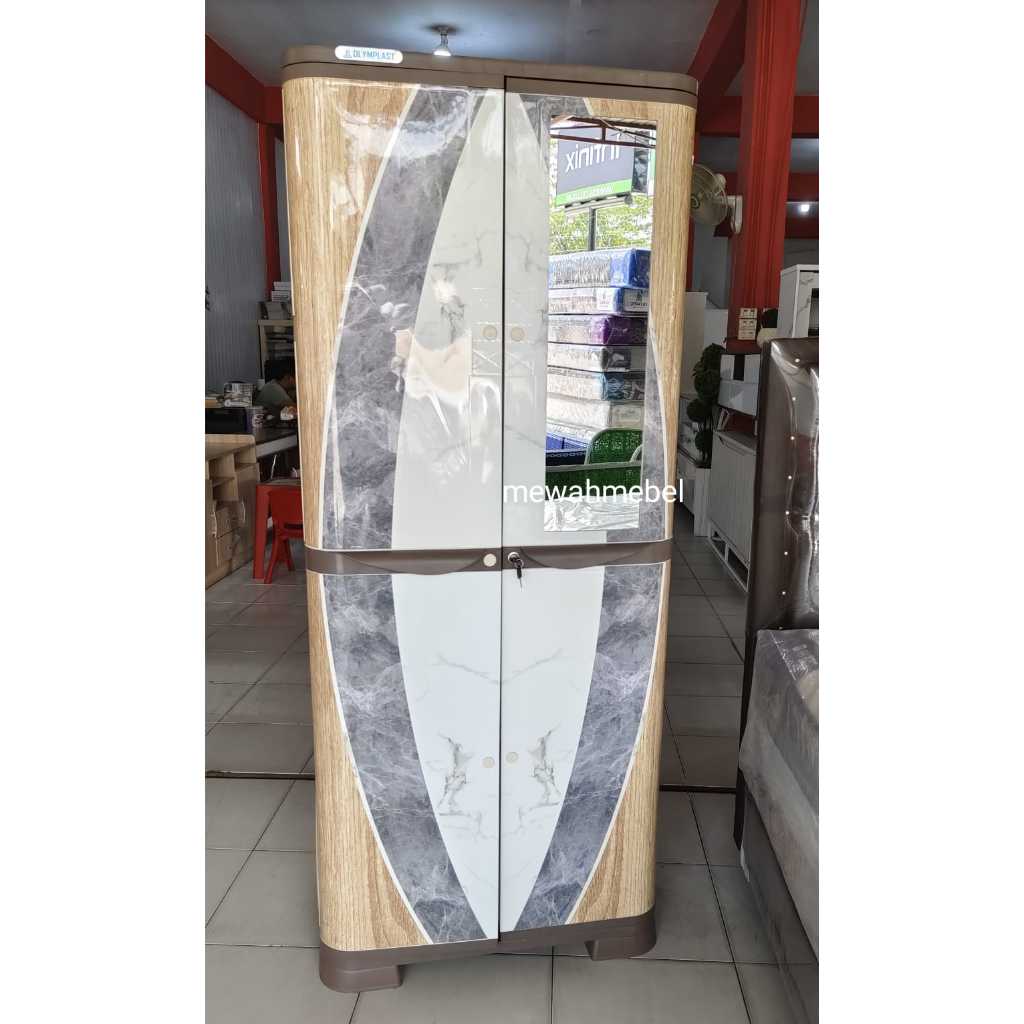 Lemari 2pintu olymplast / lemari pakaian 2 pintu / lemari baju 2 pintu plastik / lemari pakaian plas