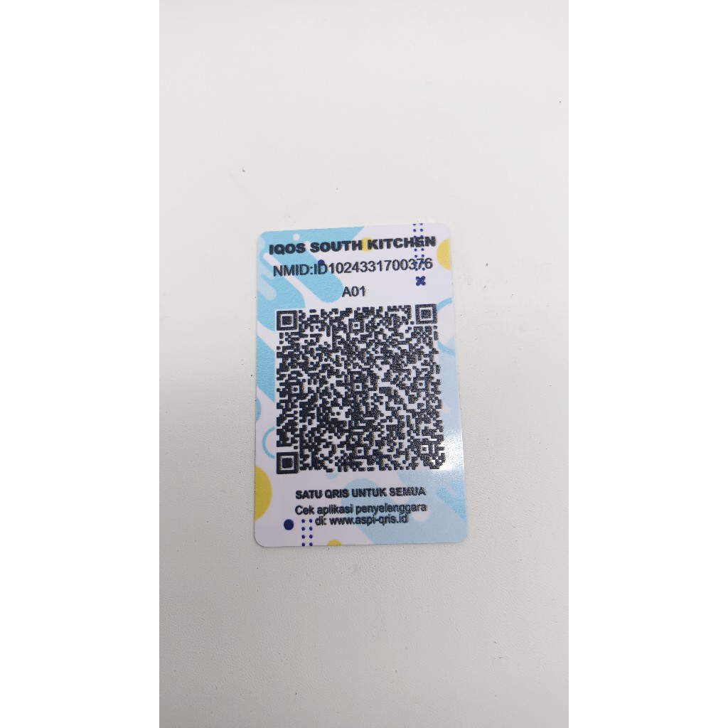 Cetak Kartu QR code Custom