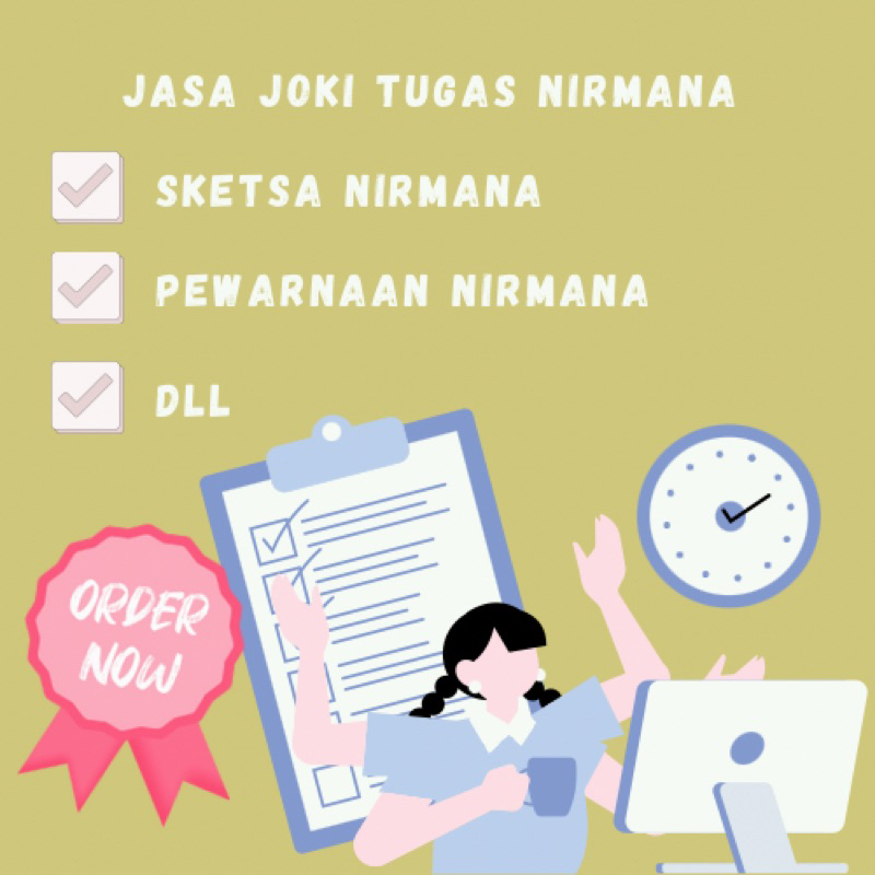 Pengerjaan tugas sma-smk nirmana garis warna bidang dll