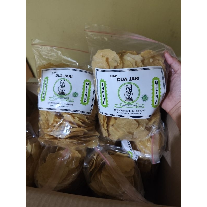 

Emping Melinjo CAP DUA JARI 500 gram/Emping Belinjo