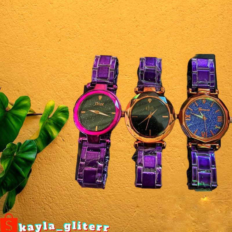 Jam Tangan Dior Wanita Rantai/Stell