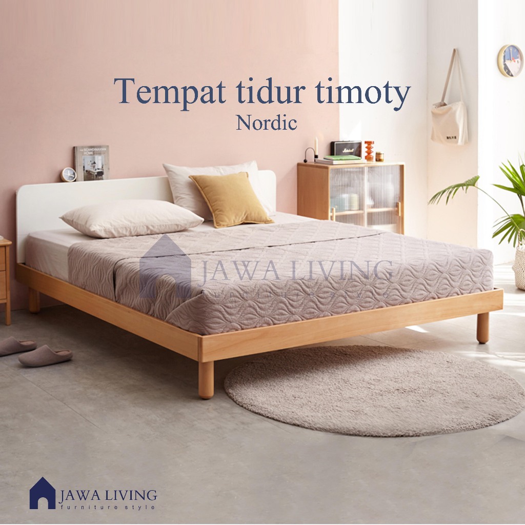 Jawaliving Tempat Tidur Minimalis Dipan Lantai Minimalis Divan Lesehan kayu Jati Dipan minimalis