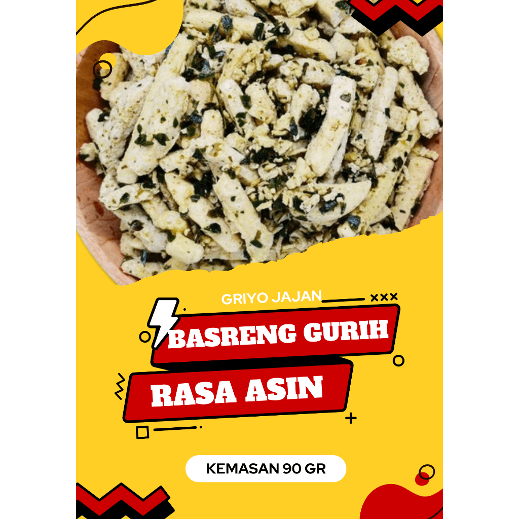 

90 gram Basreng Stik Original Asin Gurih Daun Jeruk Renyah Kriuk Baso Goreng Rempah
