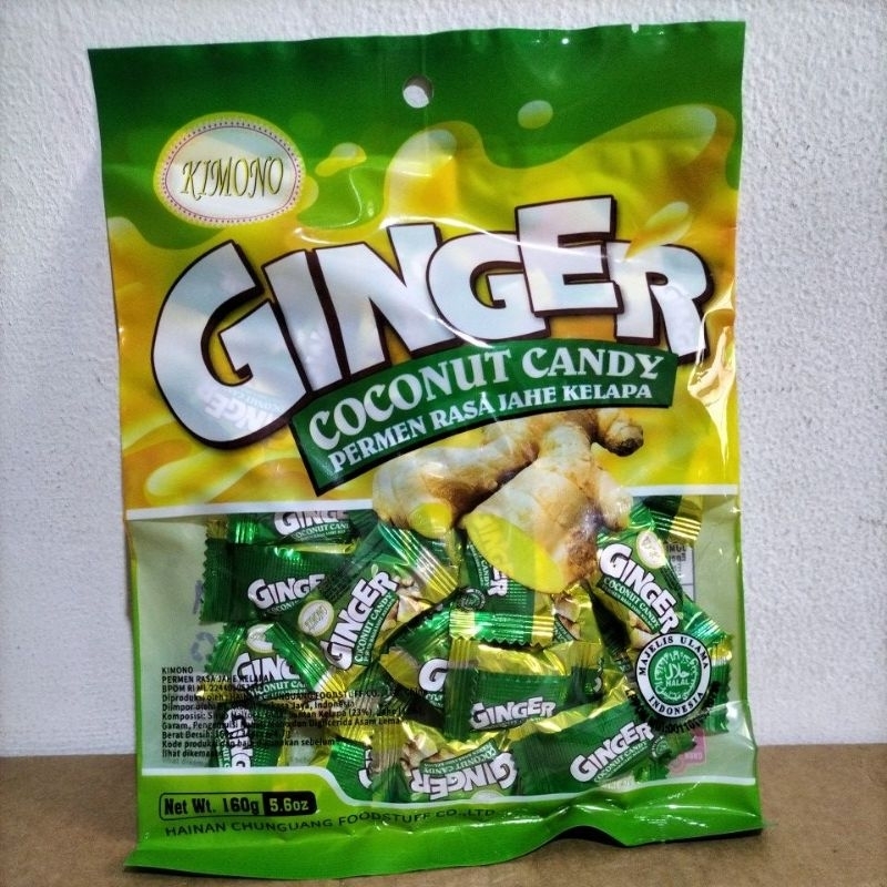 

permen jahe ginger coconut 160 gr/kimono fruit candy
