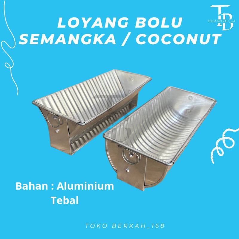 LOYANG BOLU SEMANGKA ATAU COCONUT / LOYANG PUDING SEMANGKA ATAU COCONUT RINGGIK BAHAN ALUMINIUM