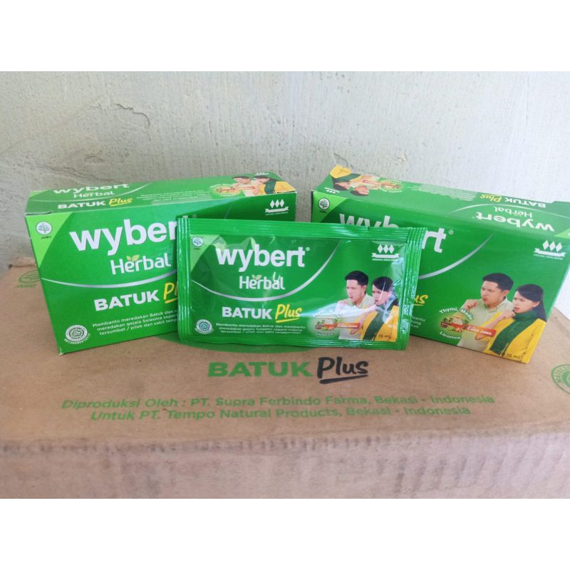 

wybert herbal BATUK plus 1box isi 5 Sachet 15ml